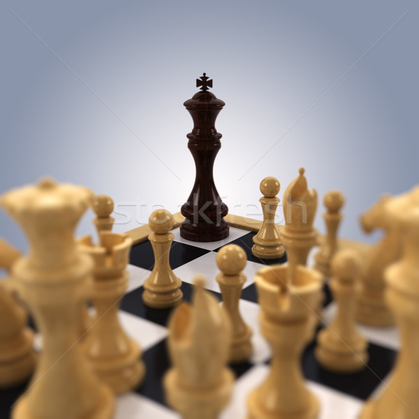 Chess King Wallpaper Stock Photo