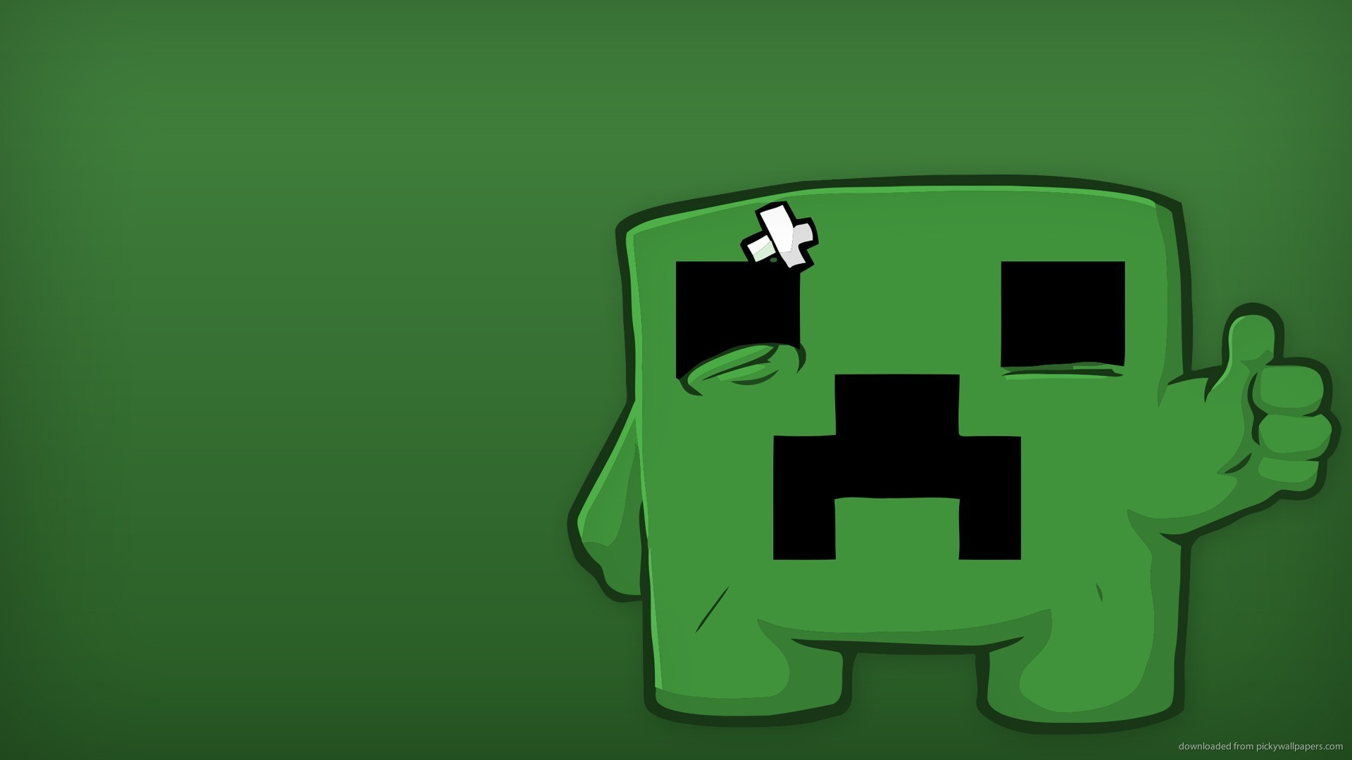 Sad Minecraft Creeper Wallpaper