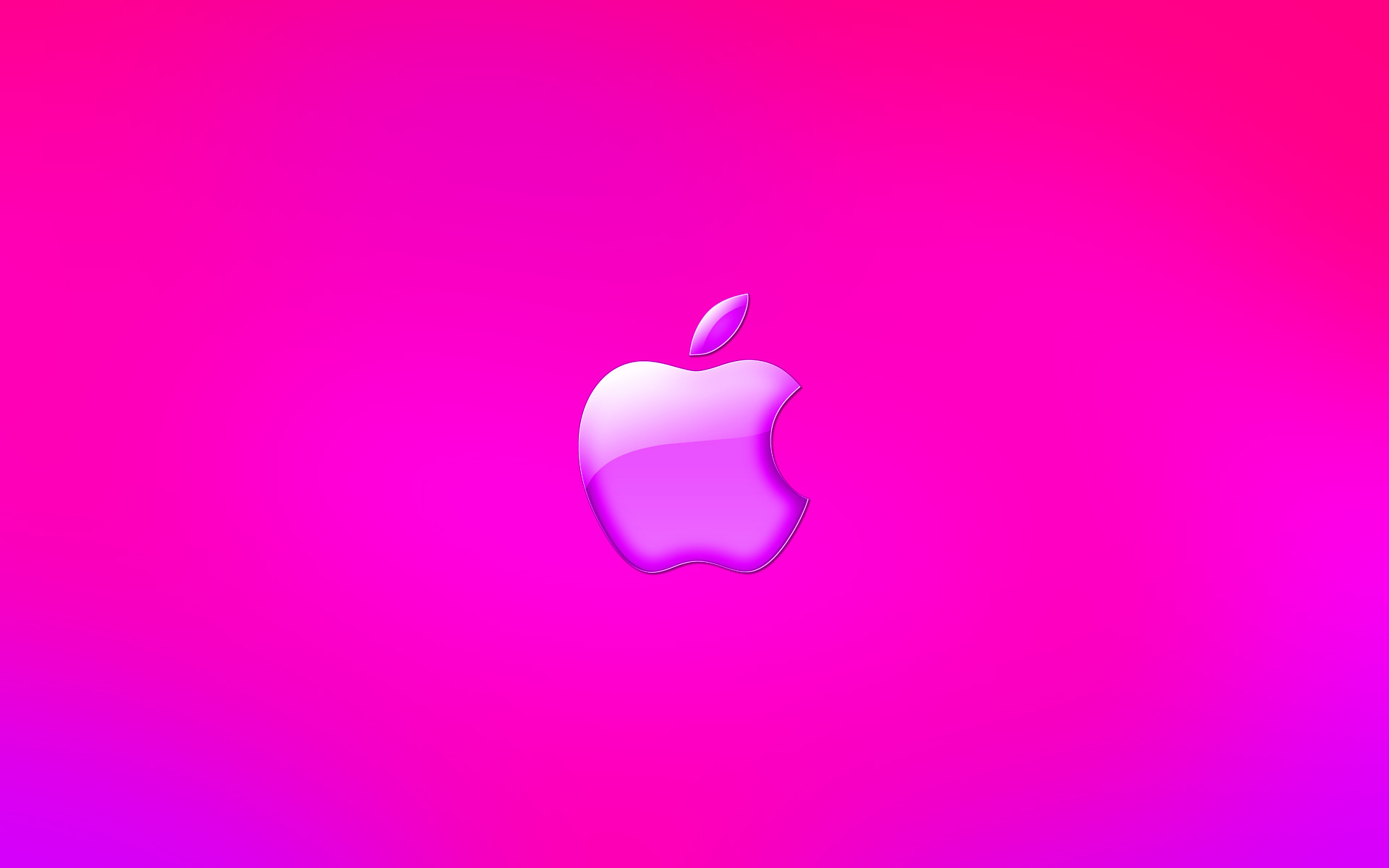 Pink Apple Wallpaper Logo HD