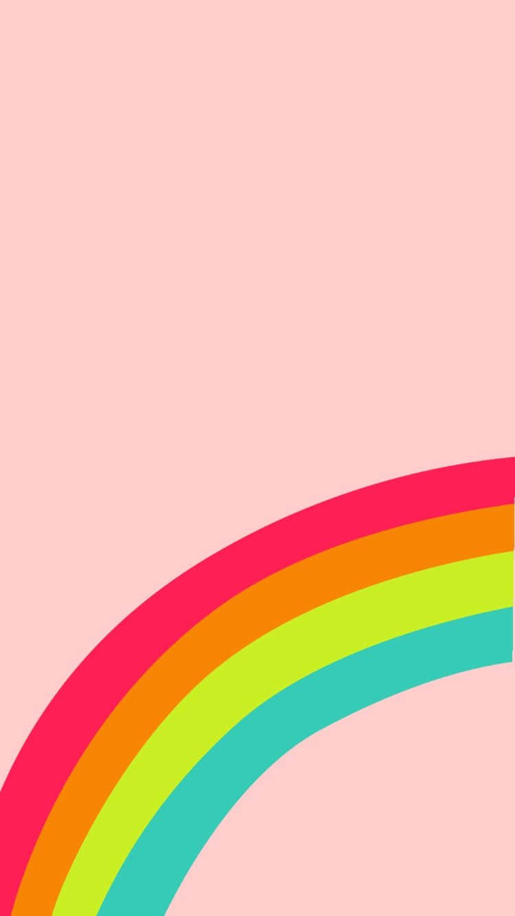 Pastel Rainbow iPhone Wallpaper