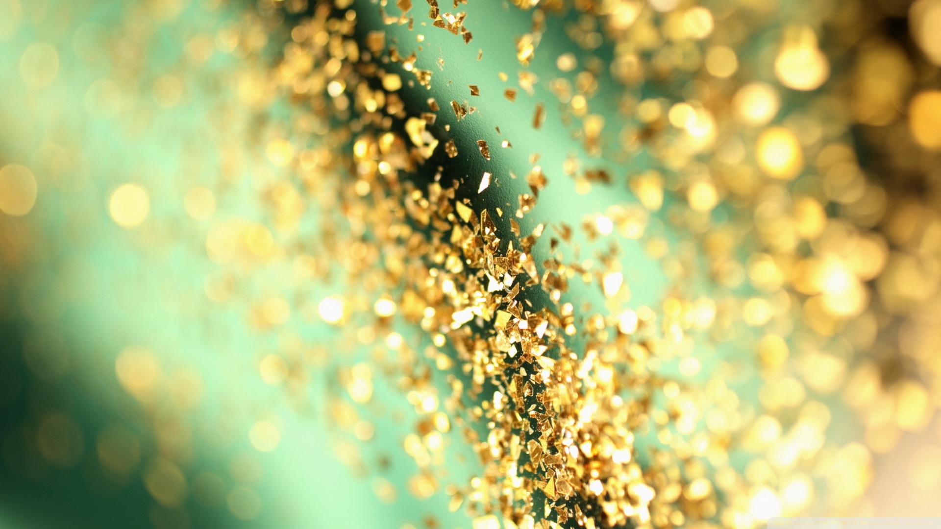 Bokeh Wallpaper Gold Glitter