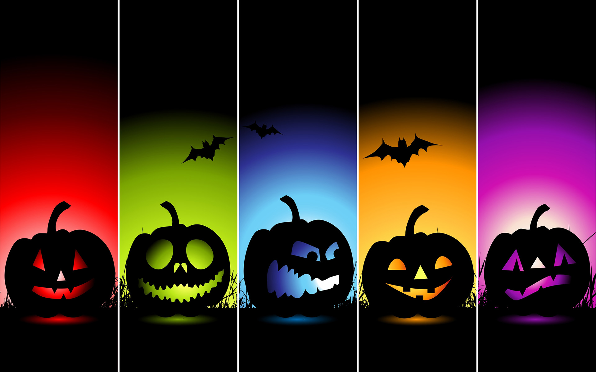 Jack O Lanterns Face Halloween Wallpaper HD