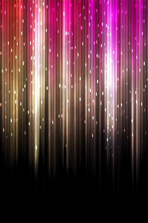 Falling Neon iPhone HD Wallpaper