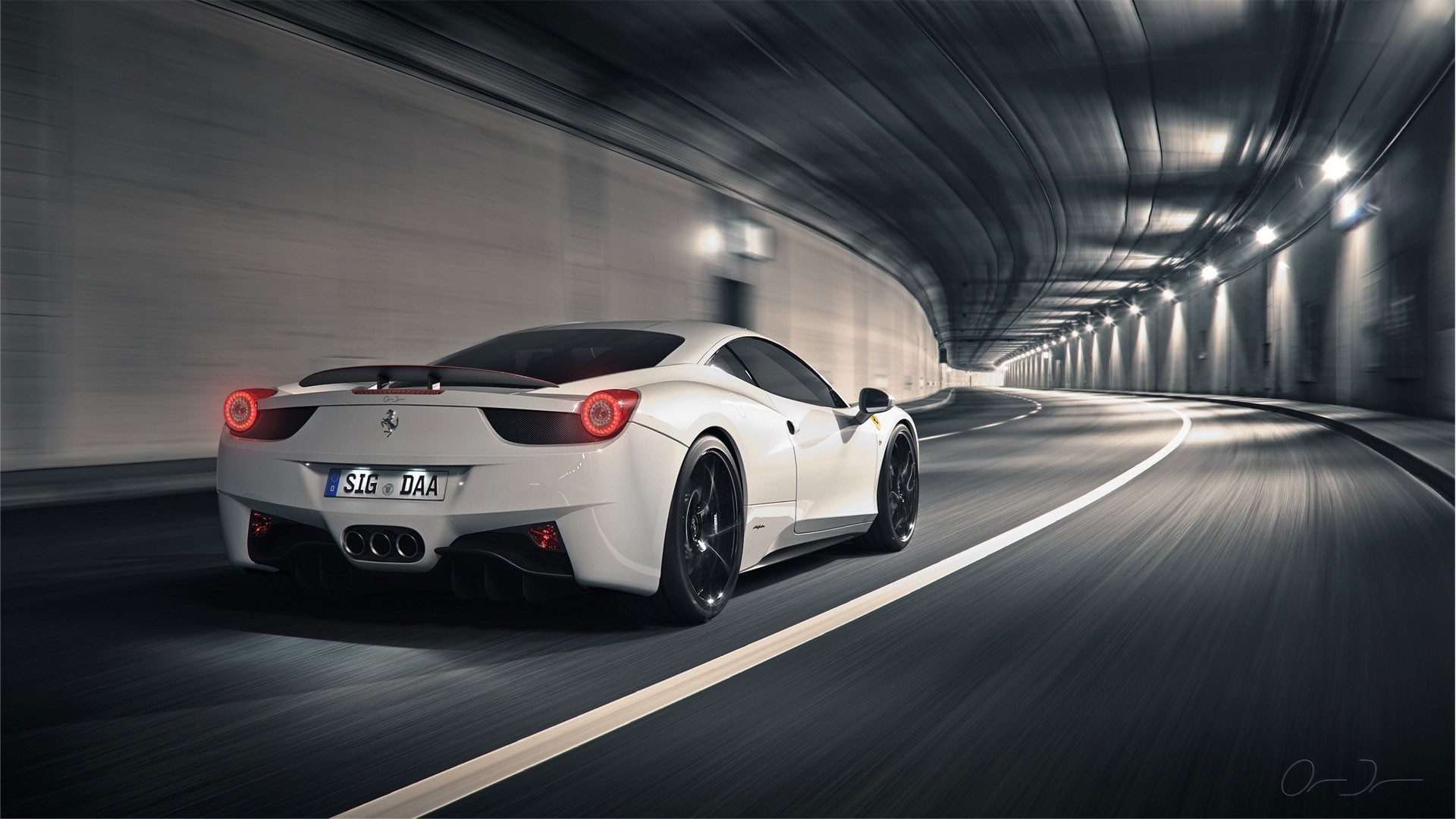 Ferrari White HD Wallpaper Background Image
