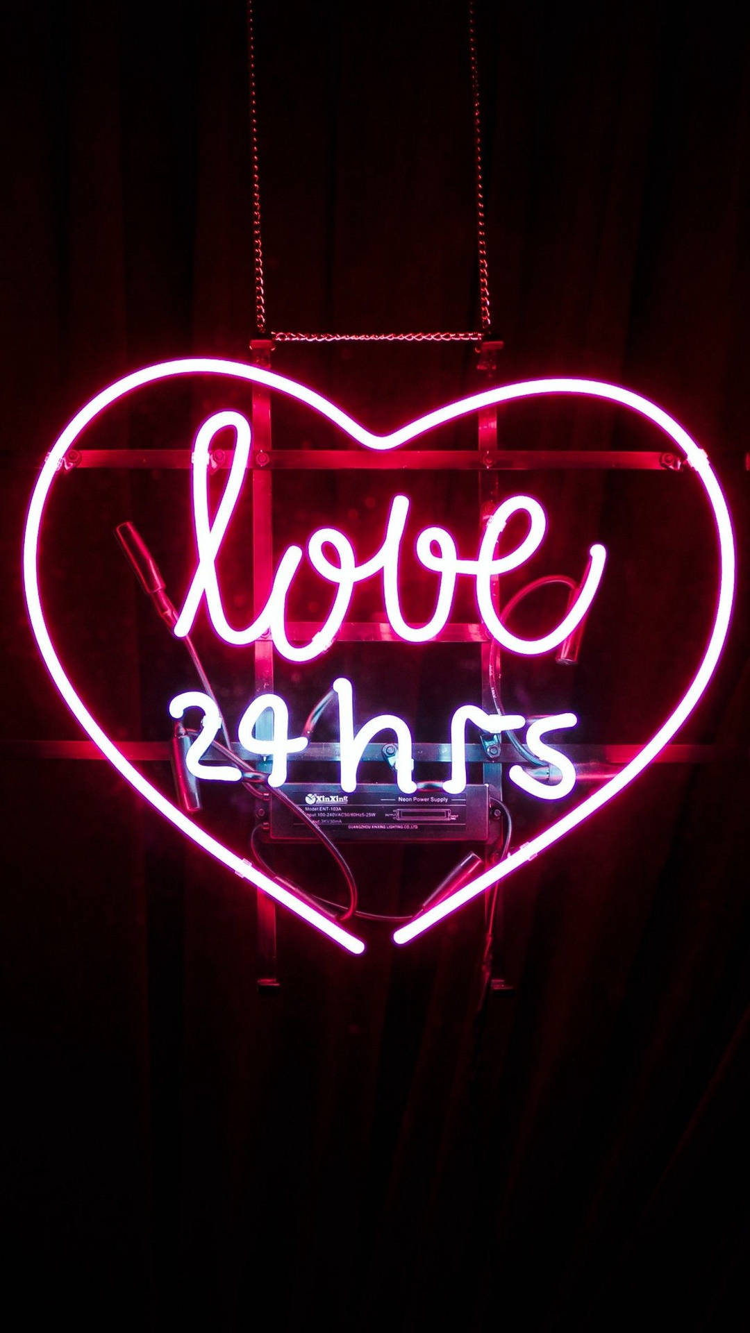En Ich Liebe Neon Aesthetic iPhone Wallpaper