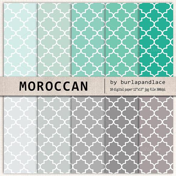 Moroccan Digital Papers Patterns On Creative Market