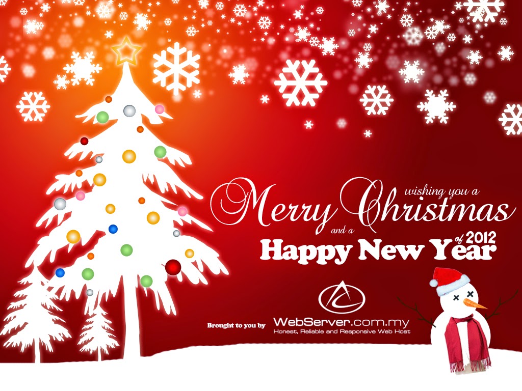 Merry Christmas And Happy New Year Wallpaper HD Image