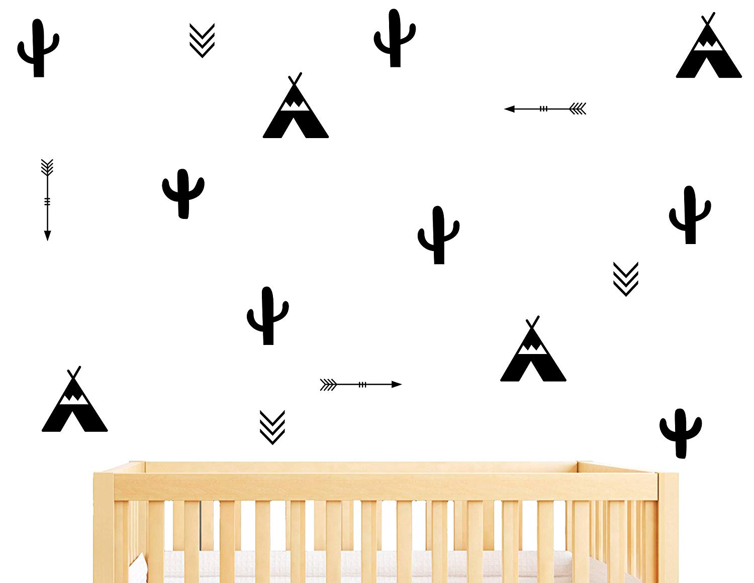 Tee Pee Cactus Arrow Wall Decals Removable Vinyl Stickers