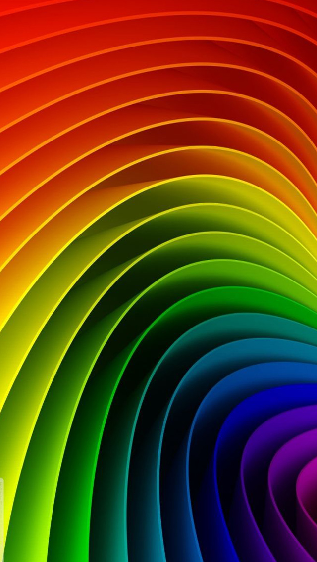 Rainbow Art 3d iPhone 5s Wallpaper And