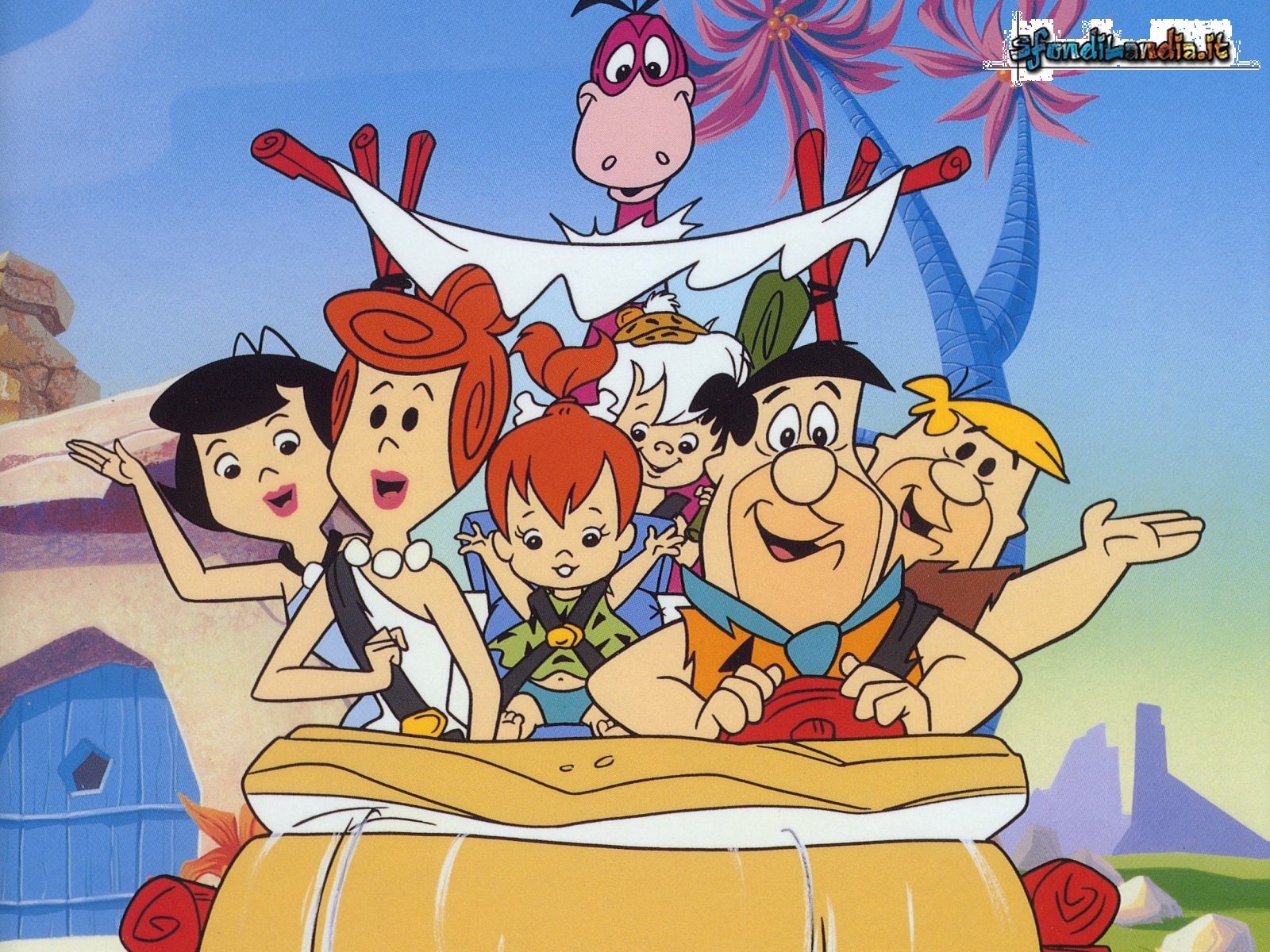 Sfondo Flintstones Family Gratis A Per Il Desktop Del Pc