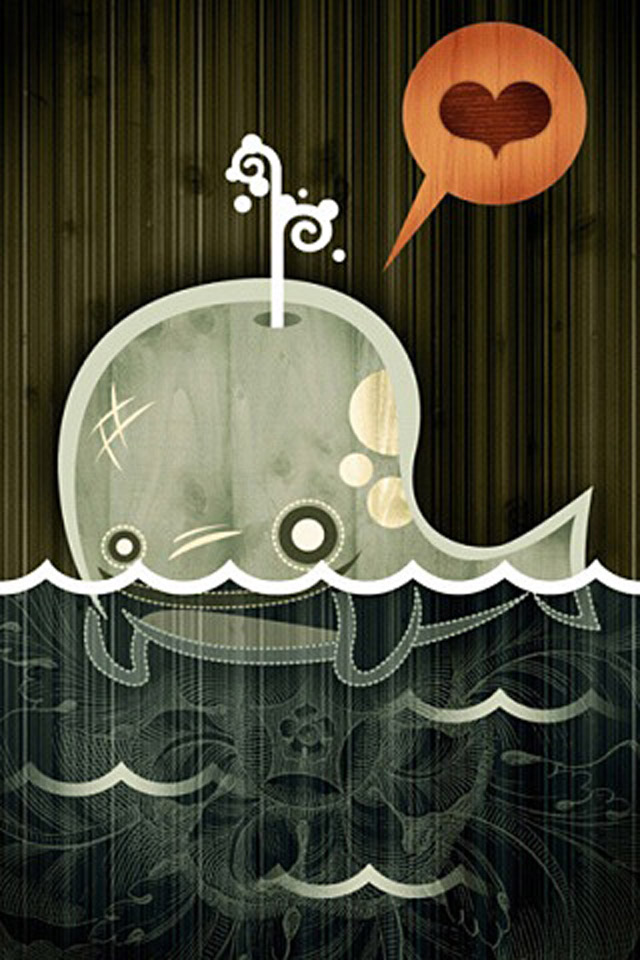 Cartoon Whale iPhone Wallpaper Background And Themes