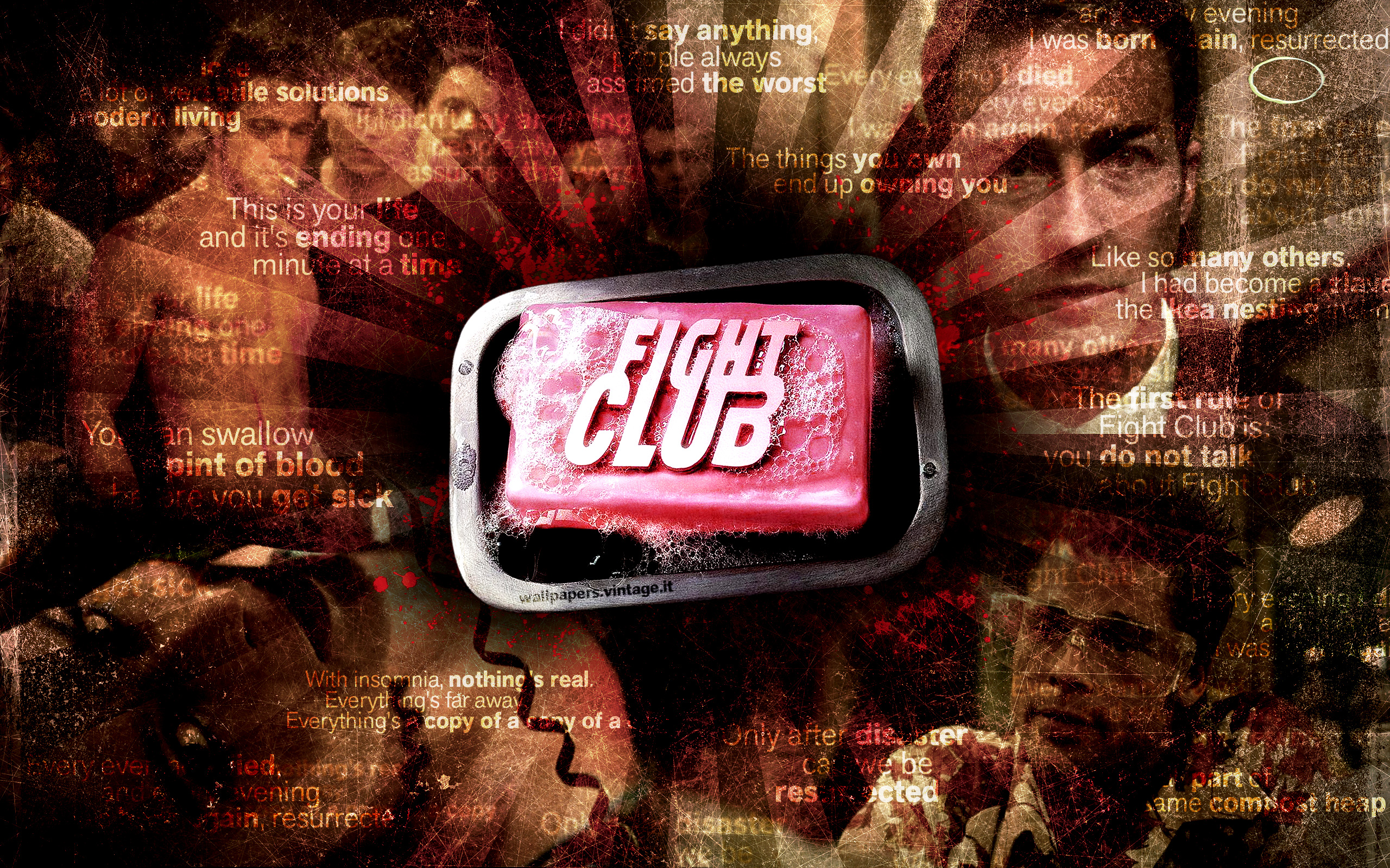 Tyler Durden Wallpaper  Fight club quotes Fight club poster Tyler durden fight  club