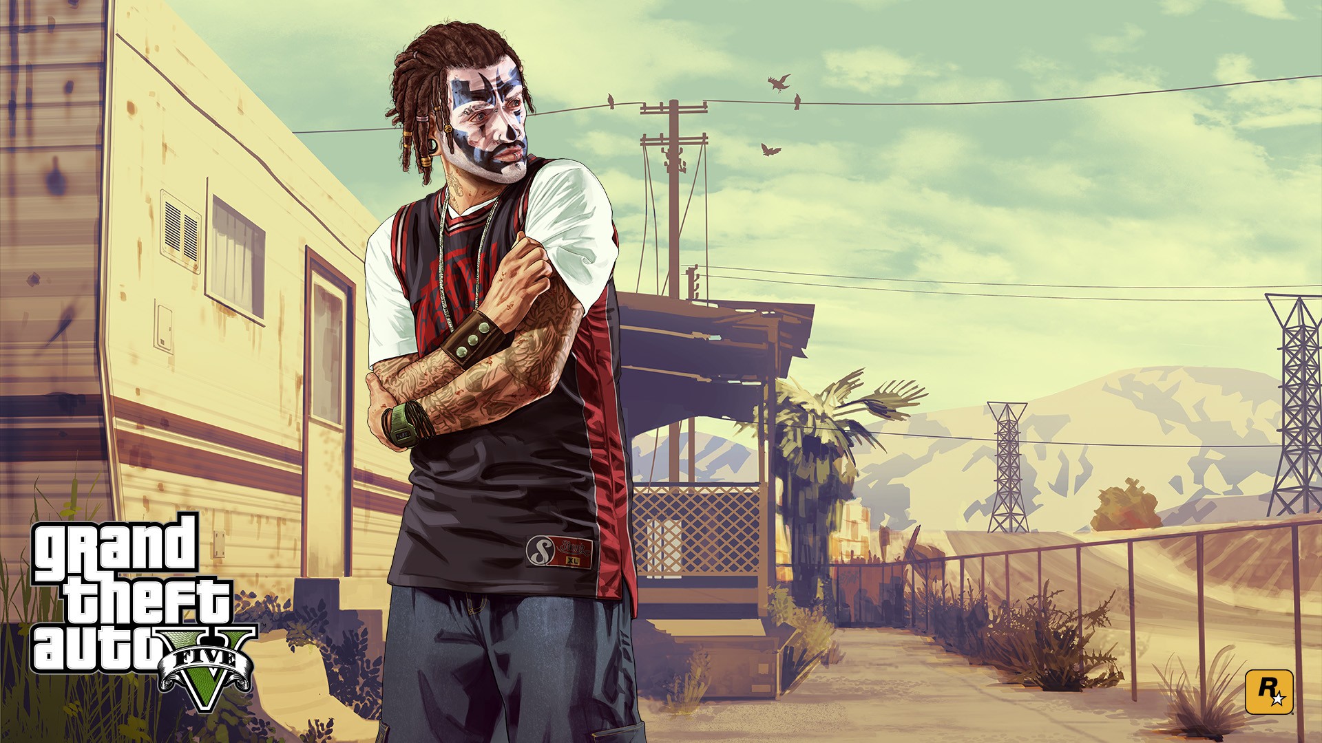Grand Theft Auto V Rockstar Games Video Game Characters Wallpaper HD