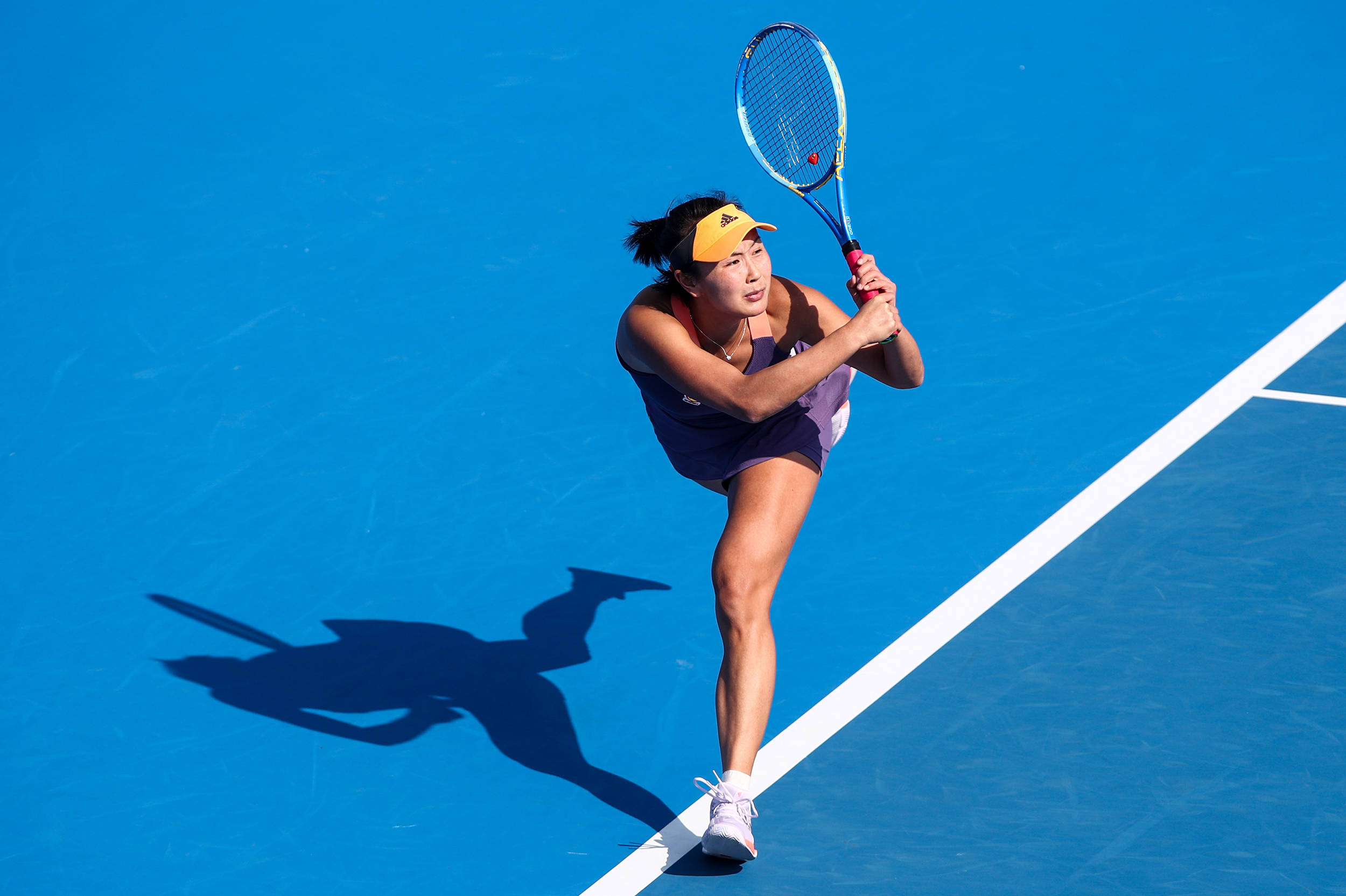 Shuai Peng Playing Tennis Wallpaper