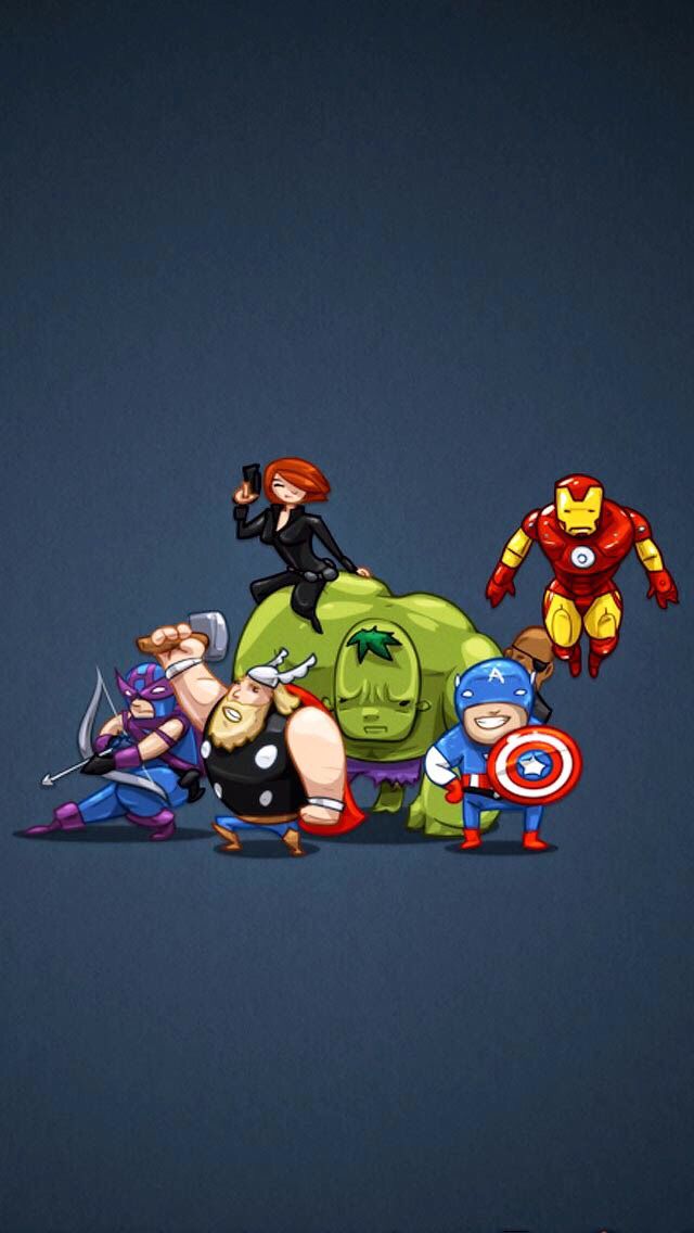 Animated Marvel Avengers HD Wallpaper