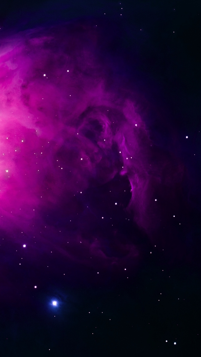 Purple Orion Nebula iPhone 5s Wallpaper