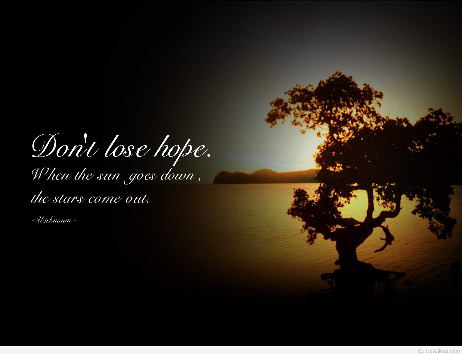 Don T Lose Hope Wallpaper With Quote