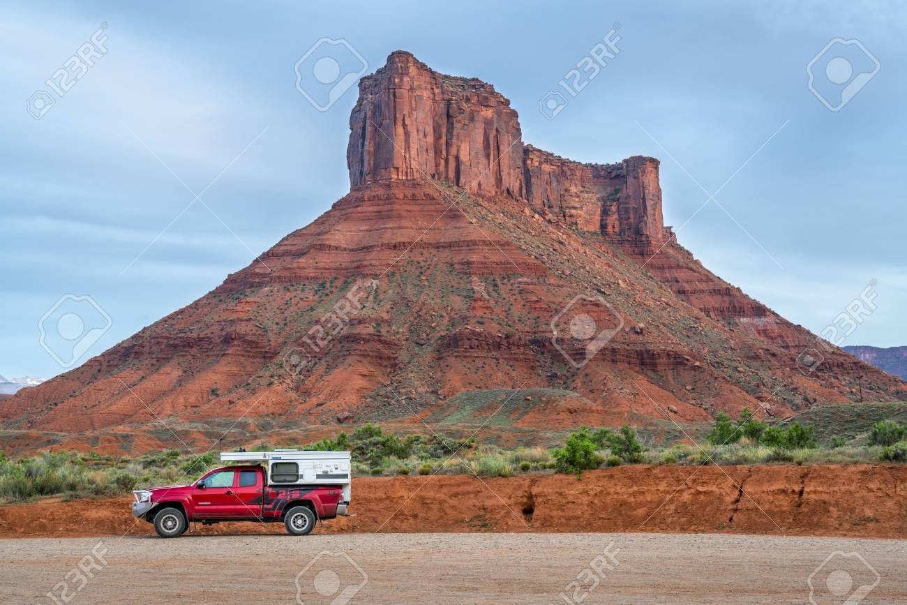 Moab Ut Usa May Toyota Taa Truck With A Pop Up