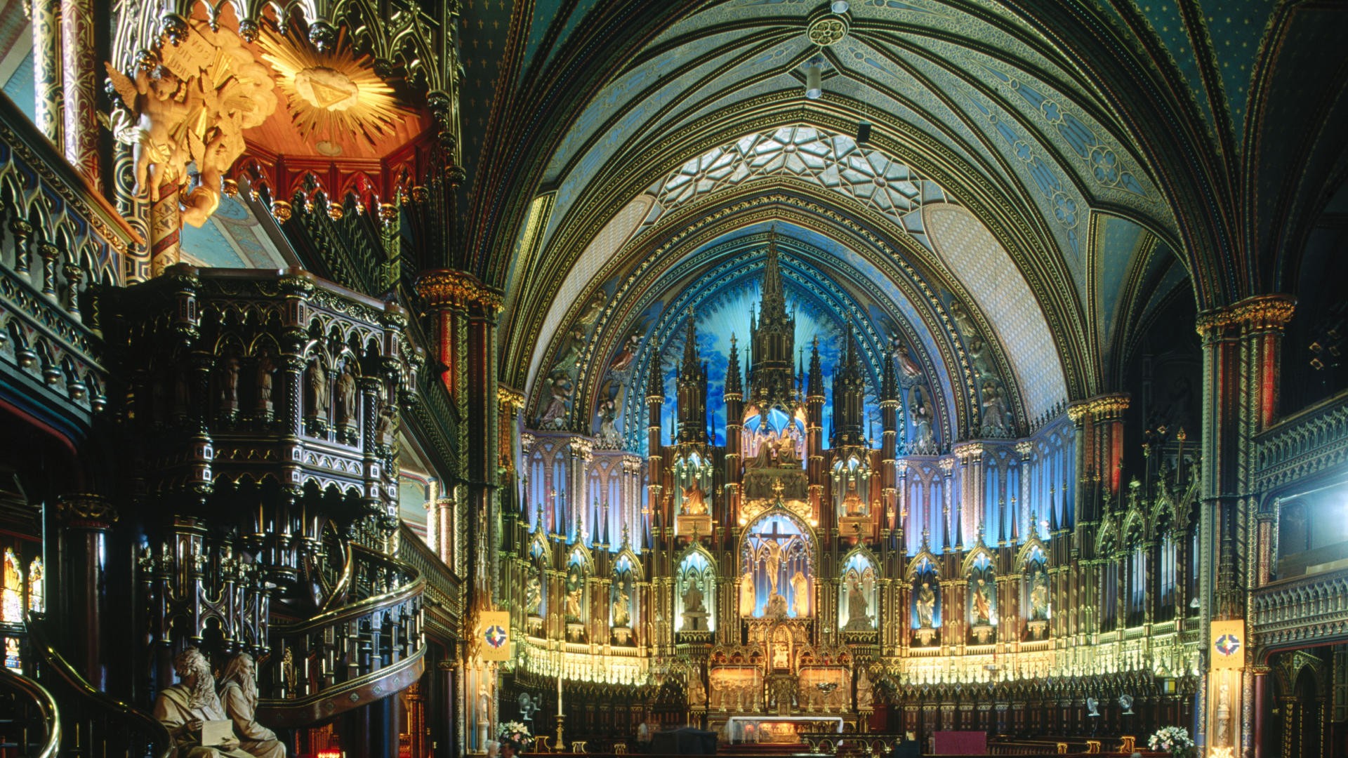 Notre Dame Basilica Montreal Canada Wallpaper