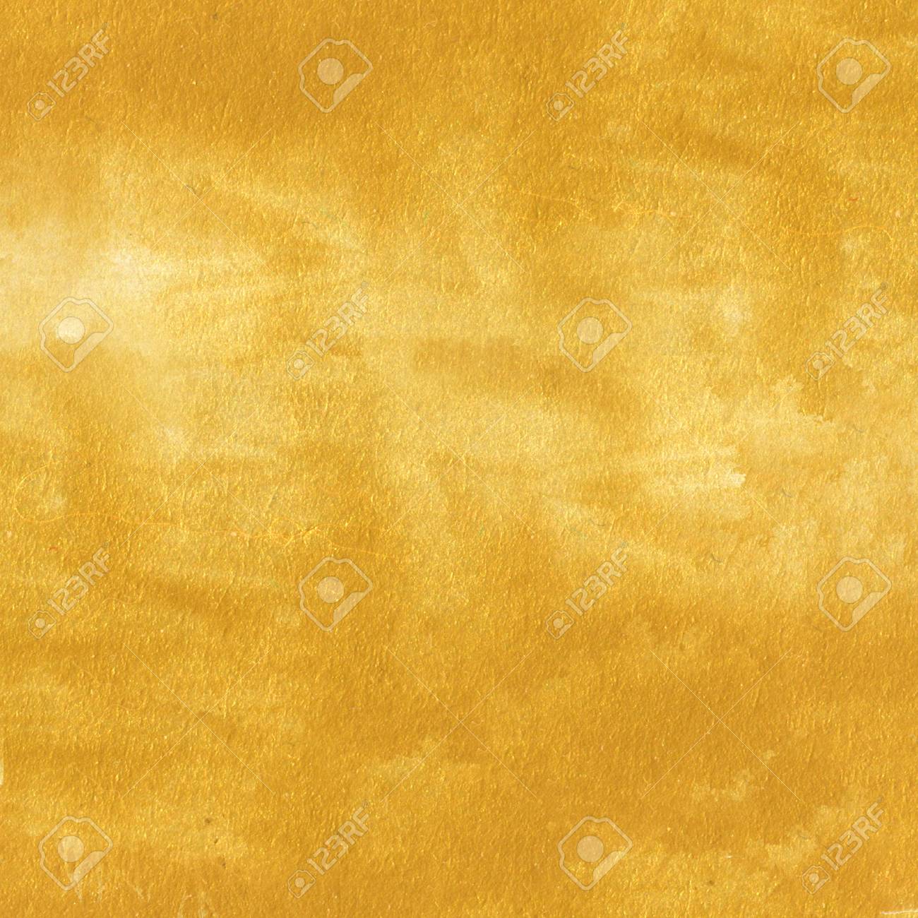 Golden Texture Hand Painted Gold Background Fill Stock Photo