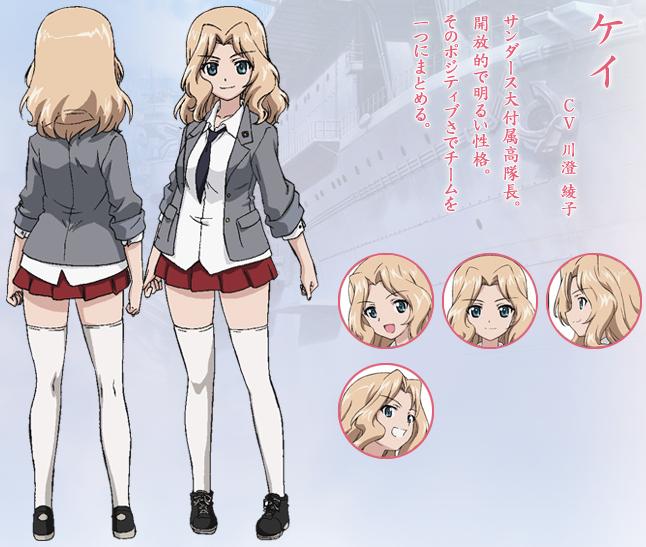 Of Main Characters From The Official Website Girls Und Panzer