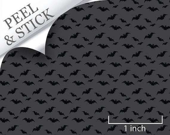 Quarter Scale Wallpaper Peel and Stick Black Going by true2scale