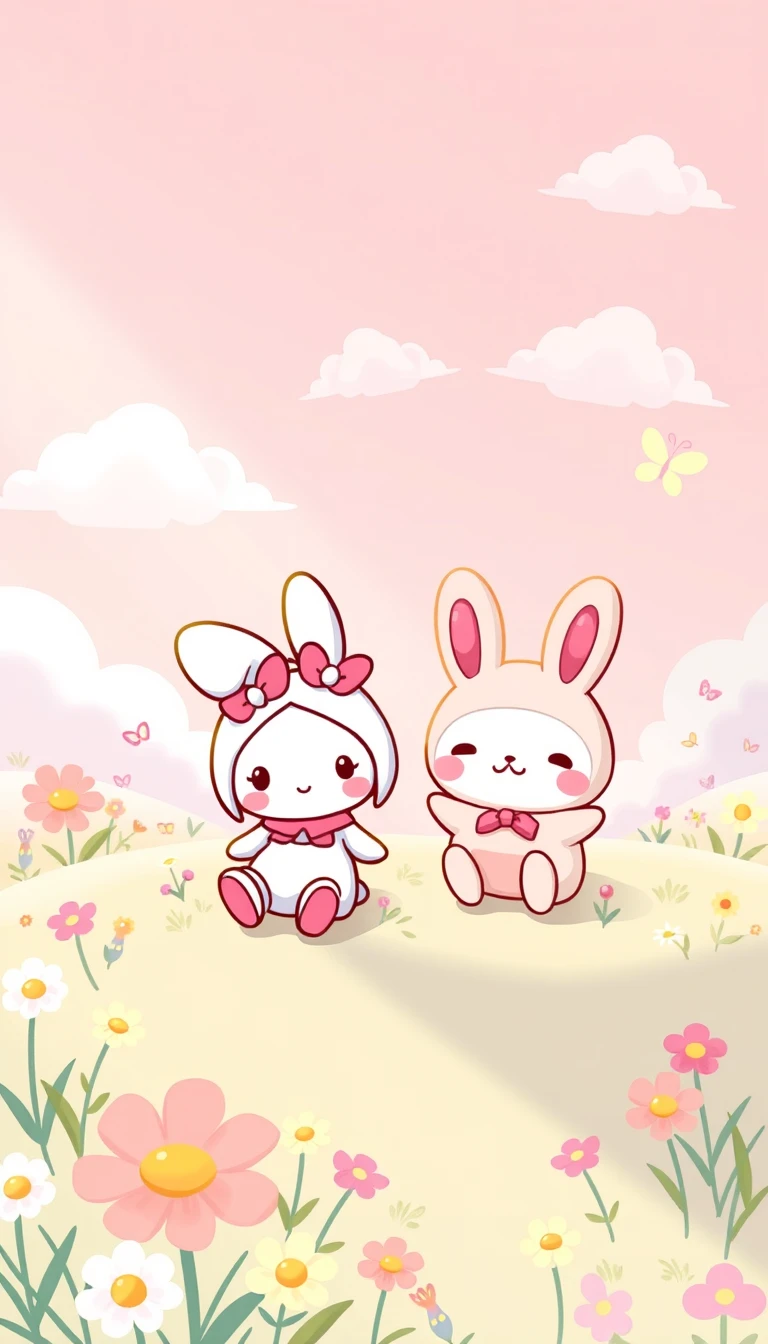 My Melody And Cinnamoroll Wallpaper