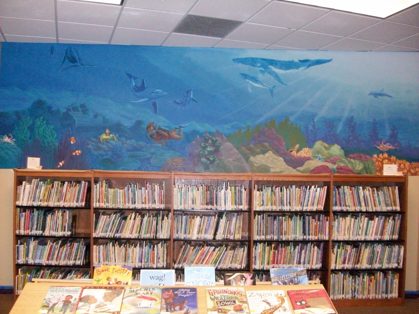 Displaying Image For Library Book Wallpaper Mural