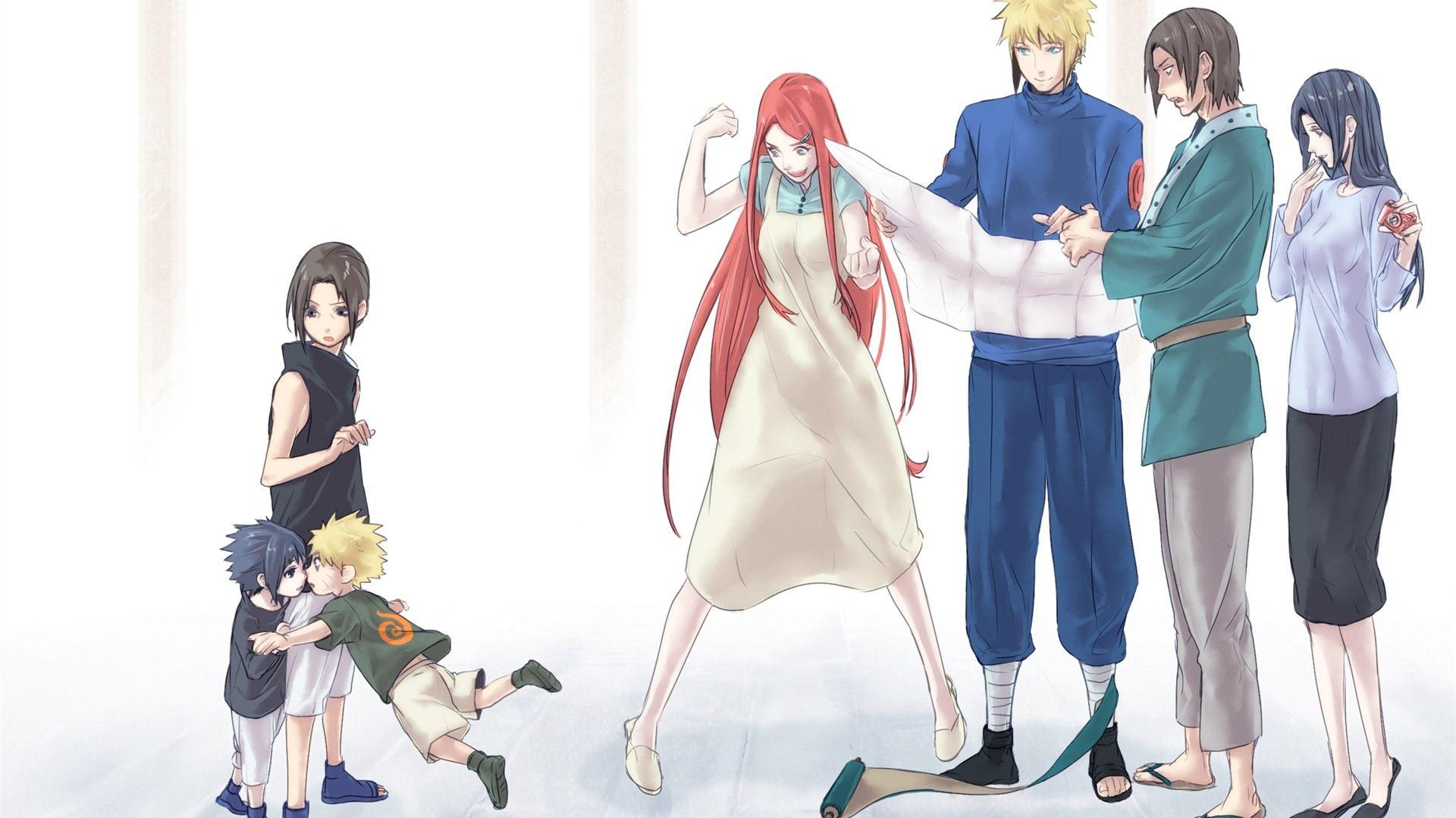 Naruto And Sasuke Family Wallpaper Cute Anime
