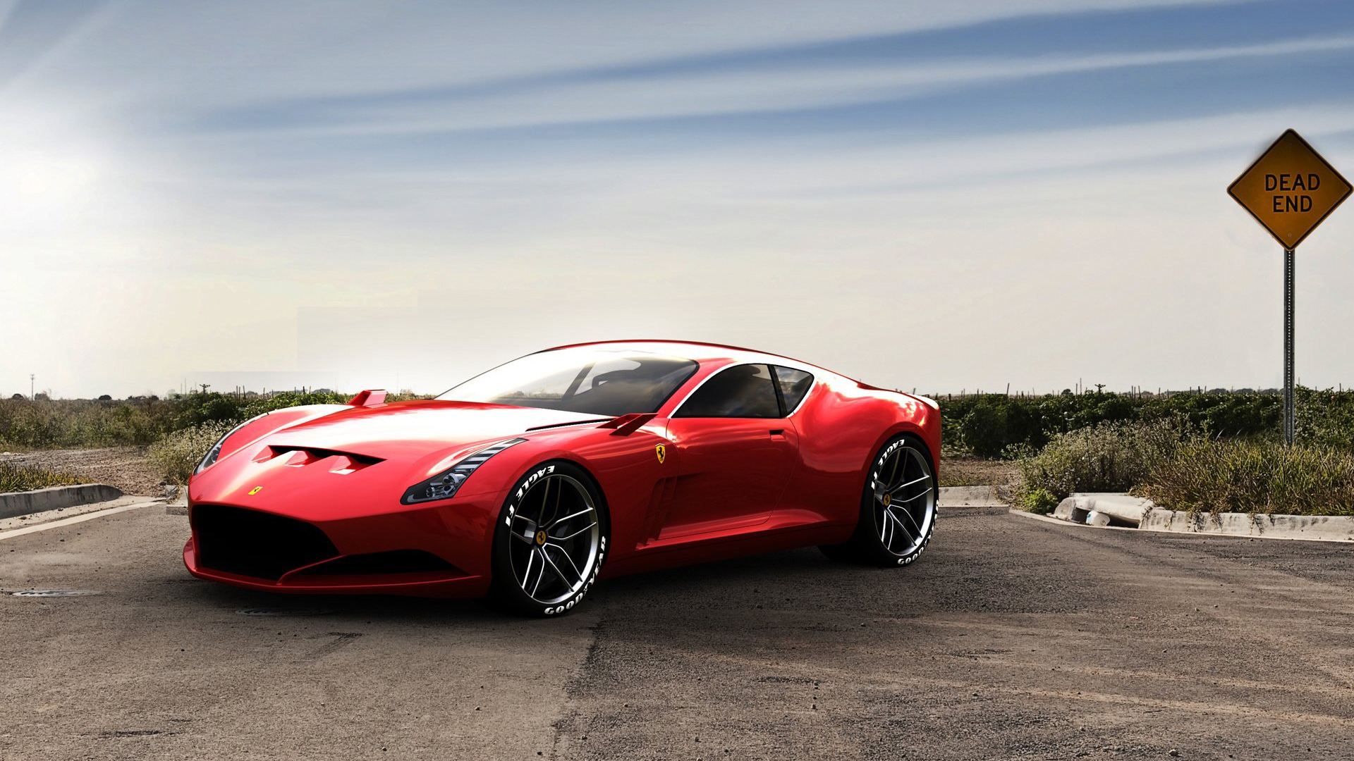 Ferrari Gto Concept Car Desktop Wallpaper