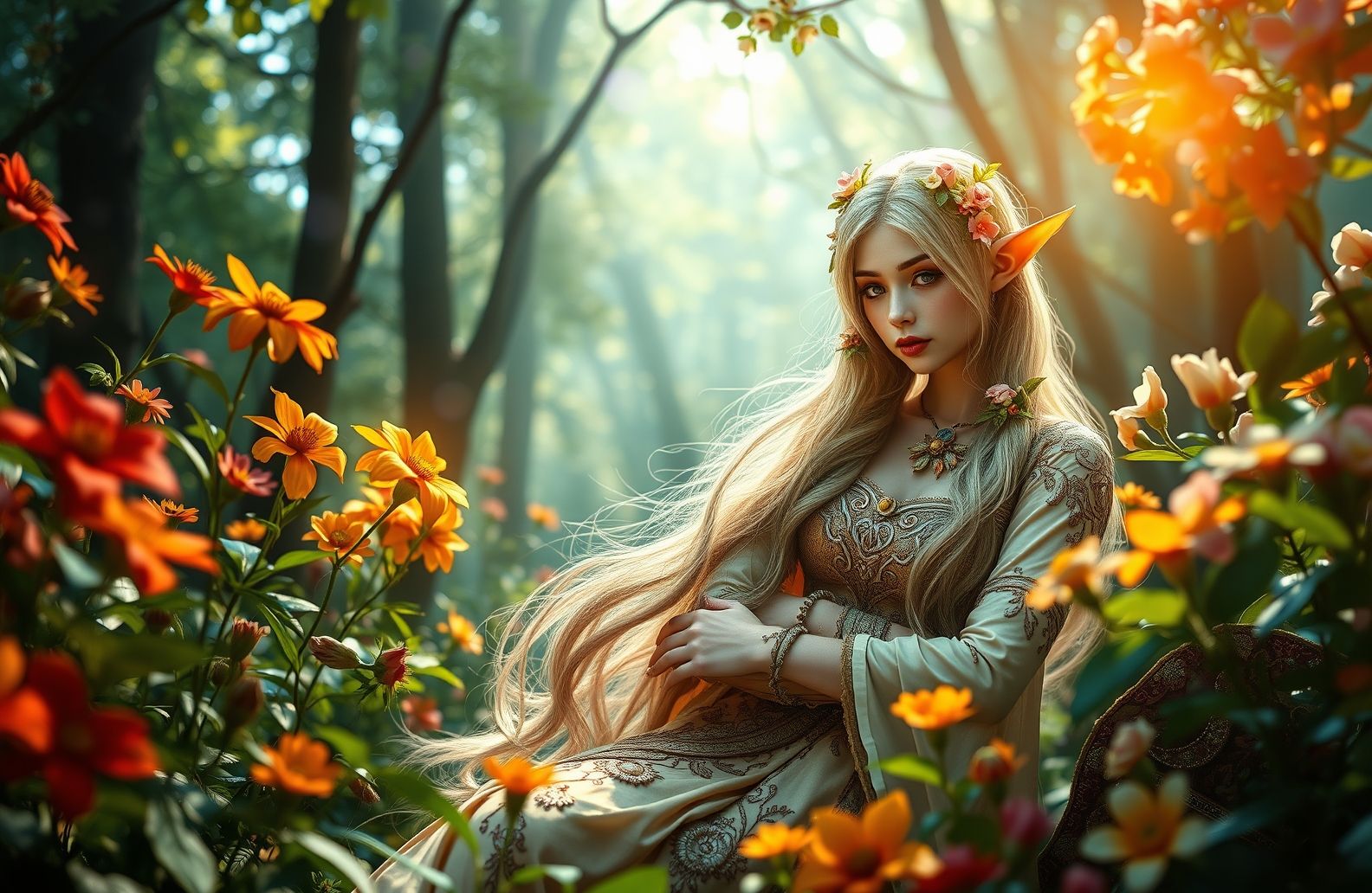 Female Elf Wallpaper
