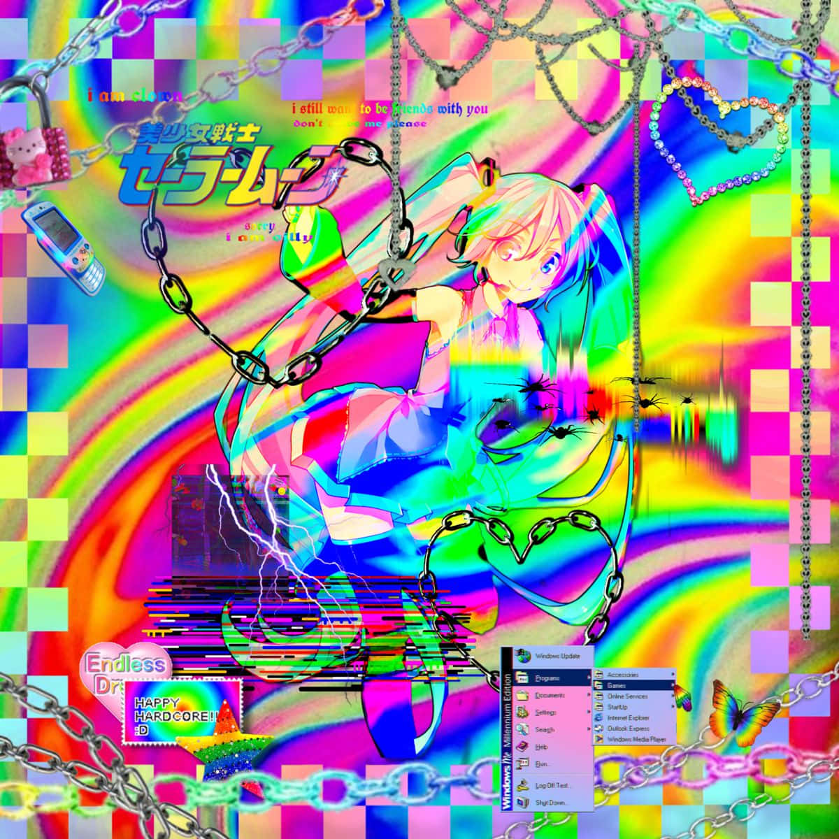 Unlock A New World Of Creativity With Glitchcore Art Wallpaper