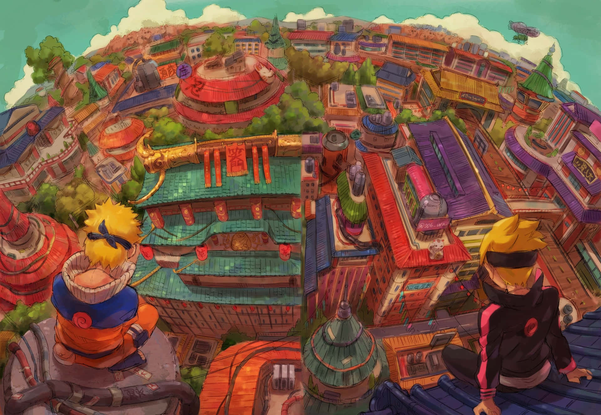 Hidden Leaf Village Wallpaper