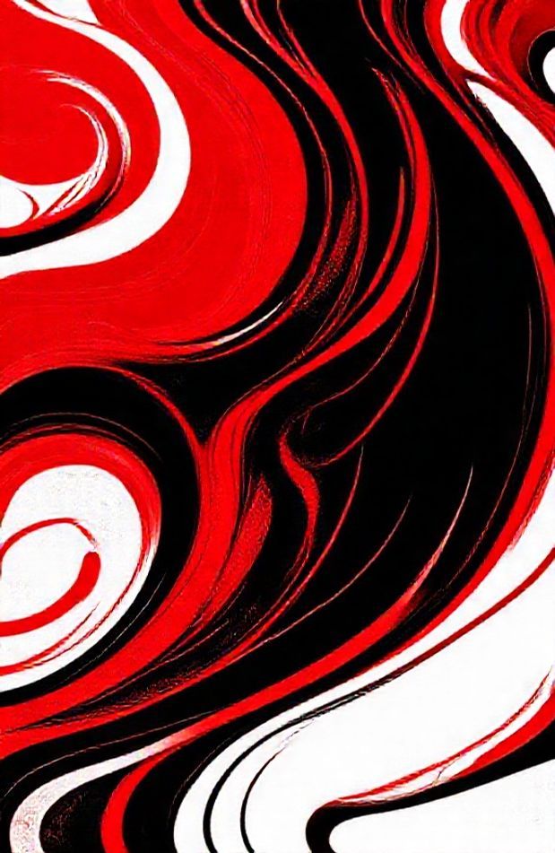 Red Black White Abstract Wallpaper