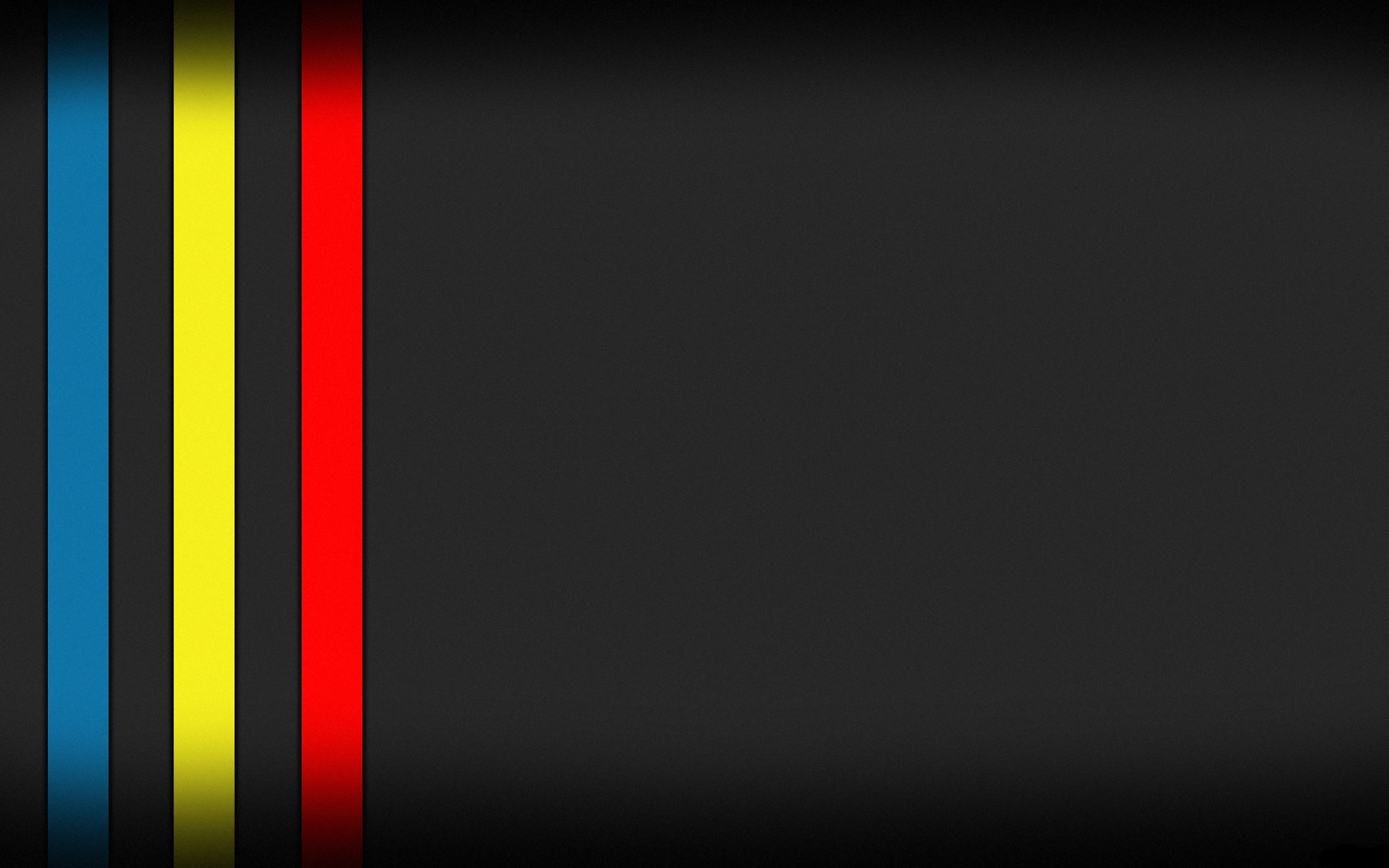 Blue Yellow Red Lines With Black Background 3d Gaming HD Wallpaper
