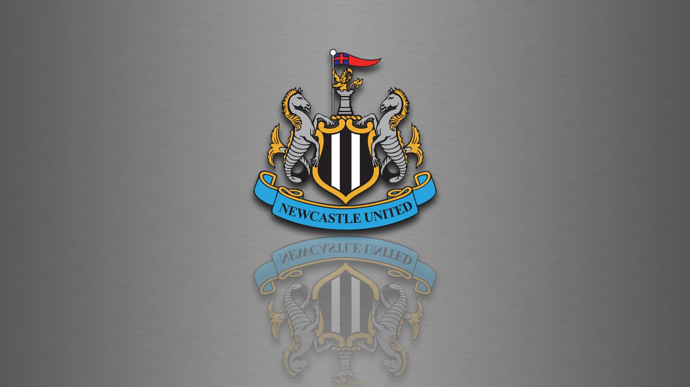 HD Background Newcastle United Logo Football Club Silver