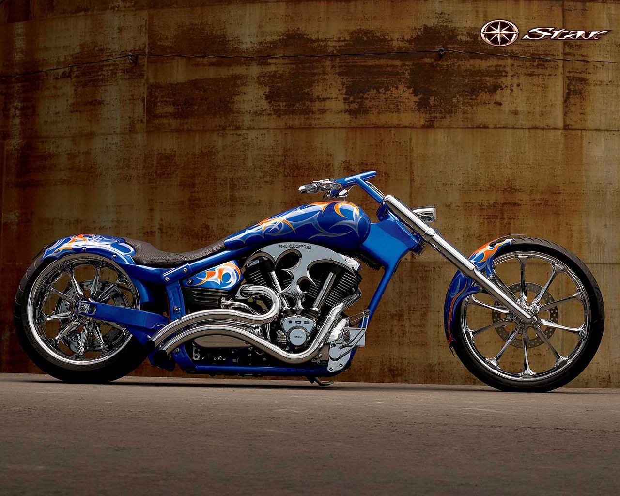 Yamaha Chopper Motorcycles Wallpaper