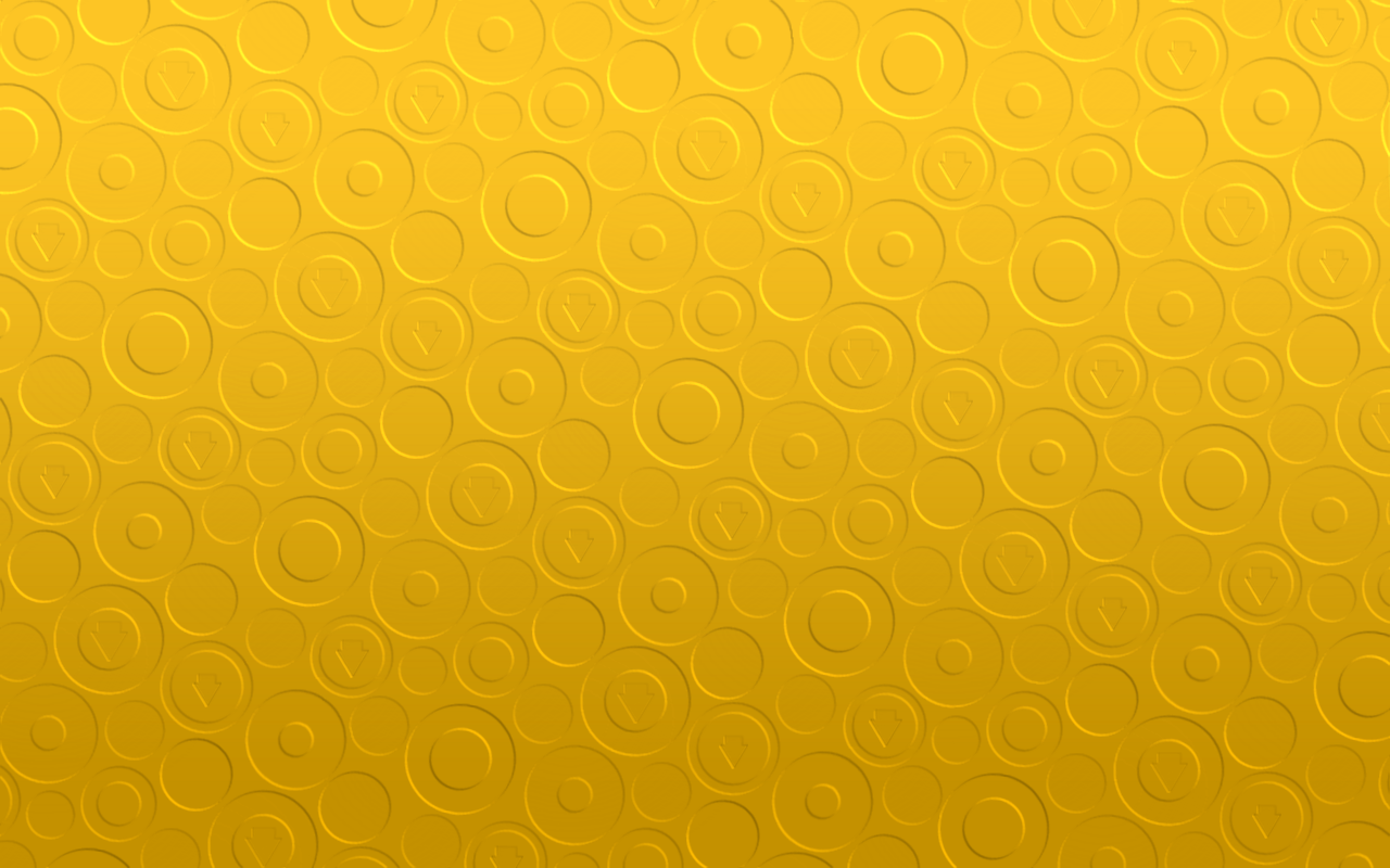 A textured golden yellow wallpaper with a repeating pattern of embossed circles, creating a subtle and elegant design