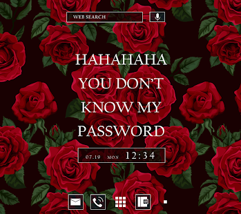 Rose Wallpaper YOU DONT KNOW MY PASSWORD Theme   Android