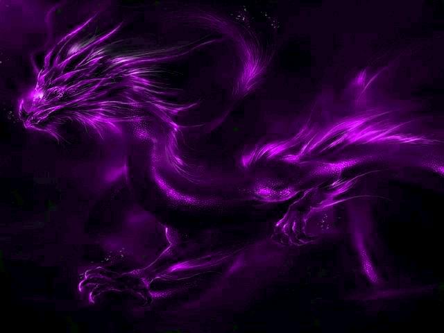 Purple Dragon Hd Wallpaper
