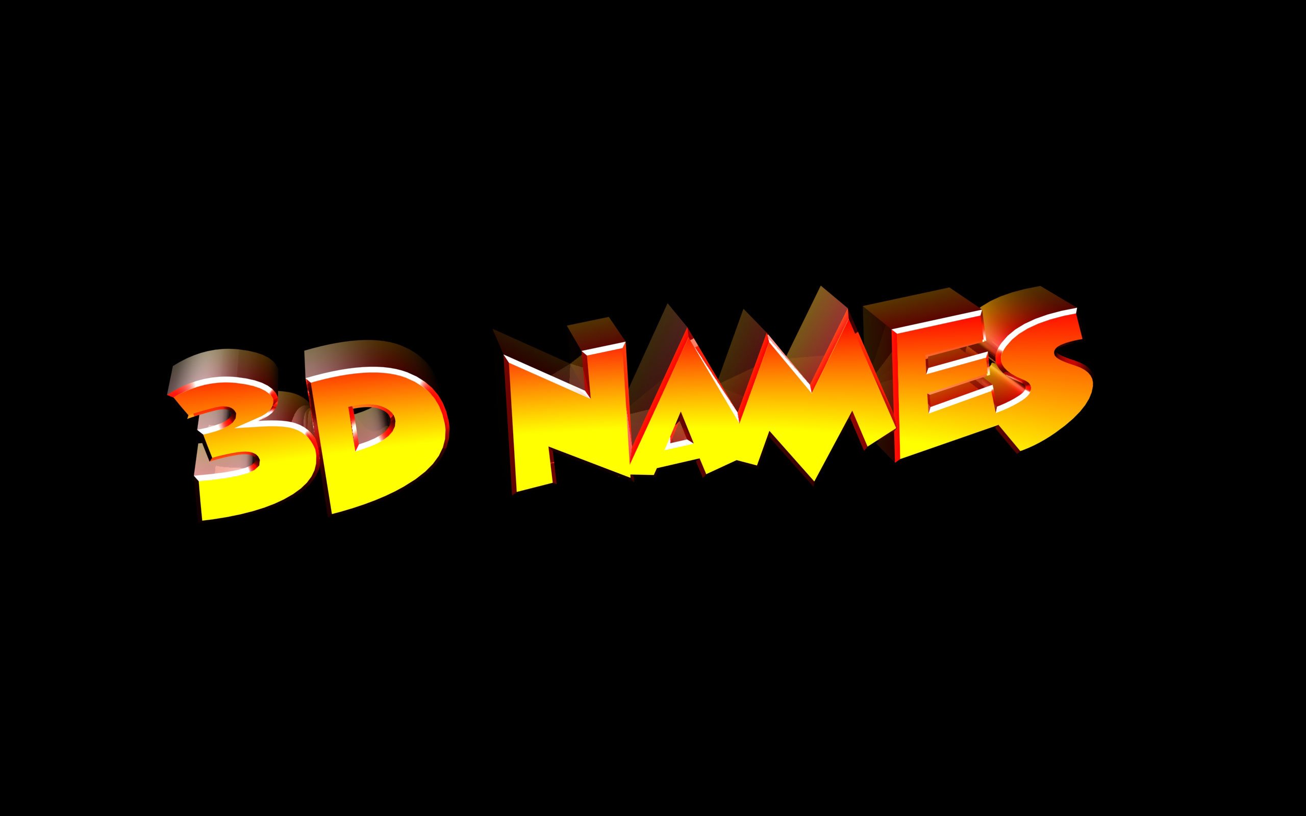 3D Name Wallpapers 2560x1600