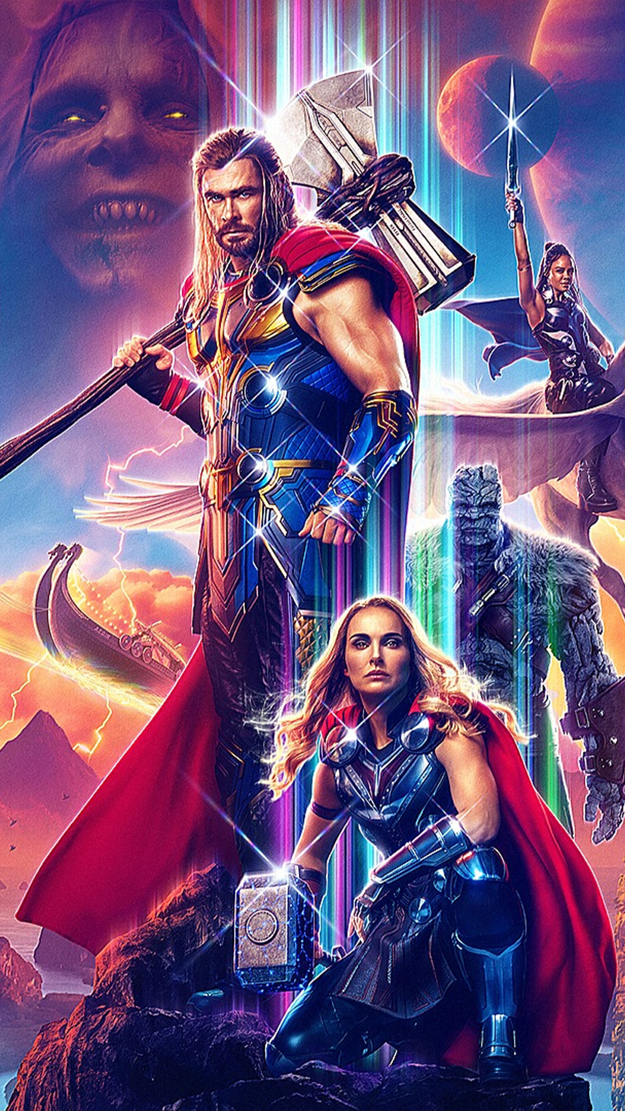 Thor Love And Thunder All Characters Poster 4k Ultra HD Mobile