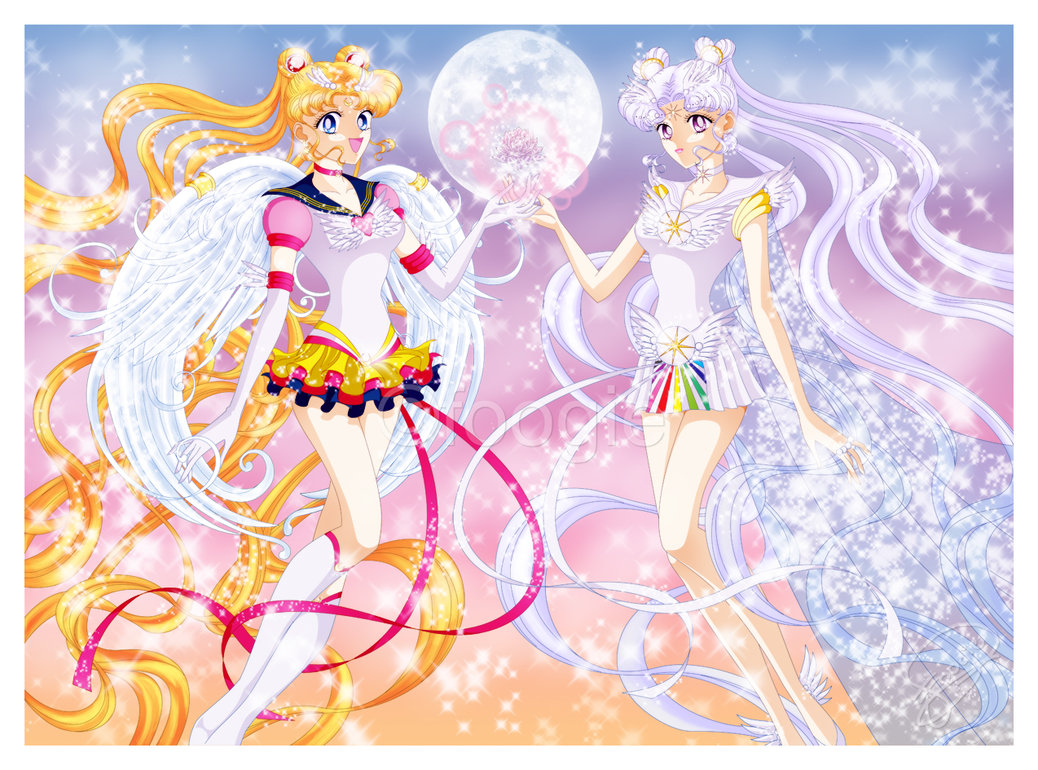 Eternal Sailor Moon And Cosmos By Foogie