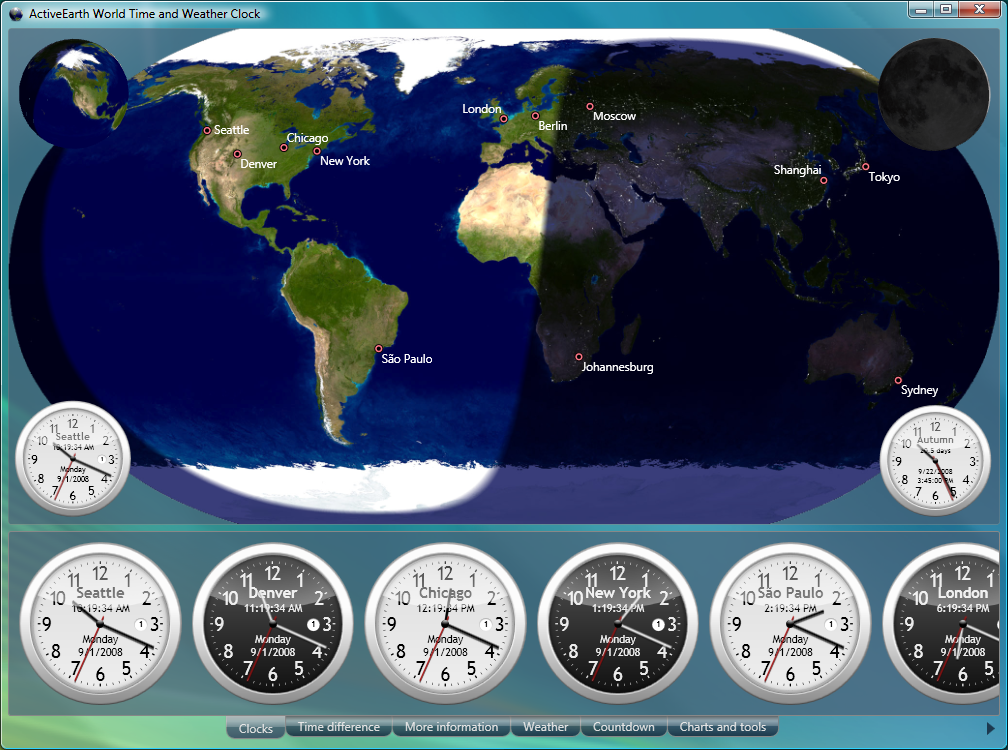  World Time and Weather Clock daynight map analog clocks and more 1008x750