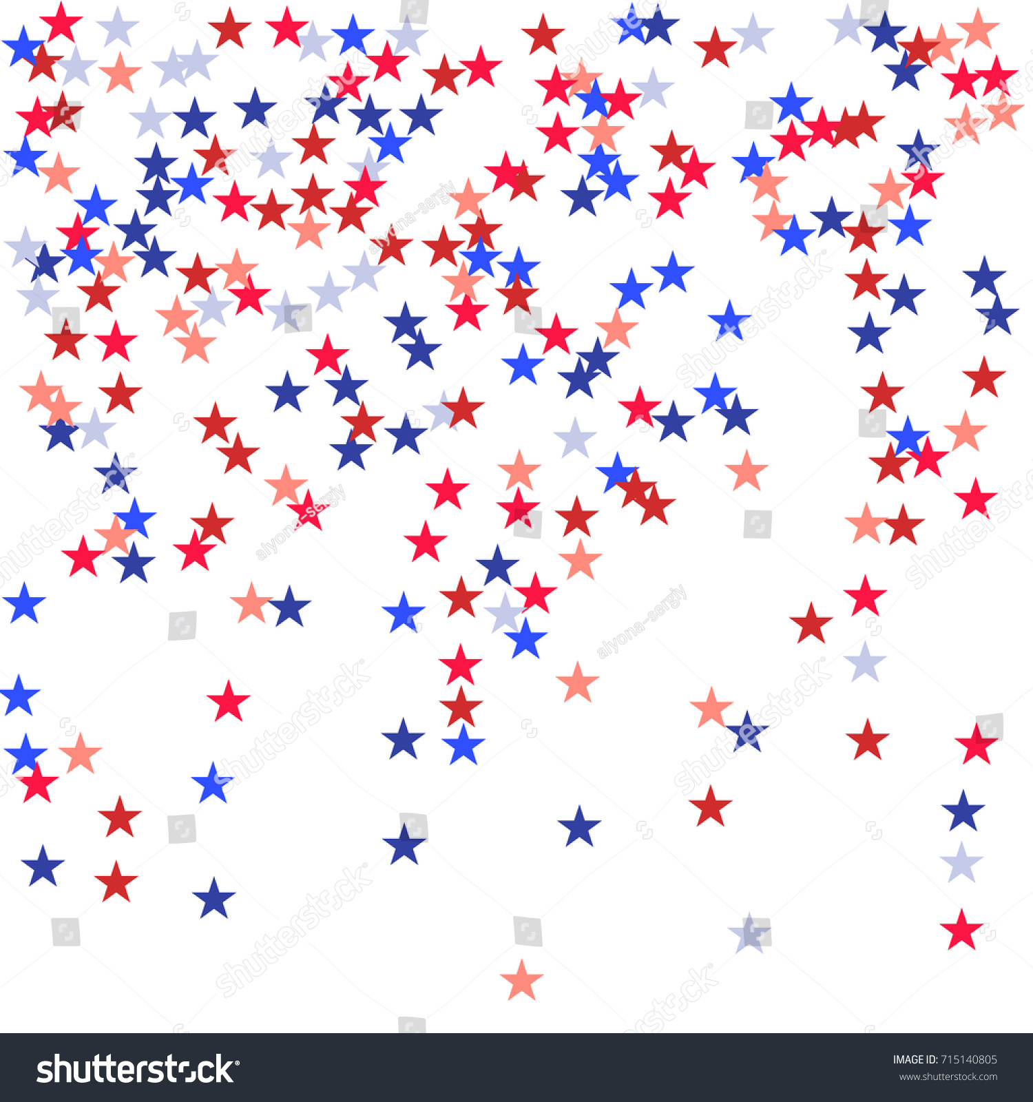 Background Red Blue Stars Holiday Graphic Stock Vector Royalty