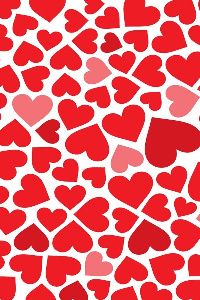 Red Hearts iPhone HD Wallpaper