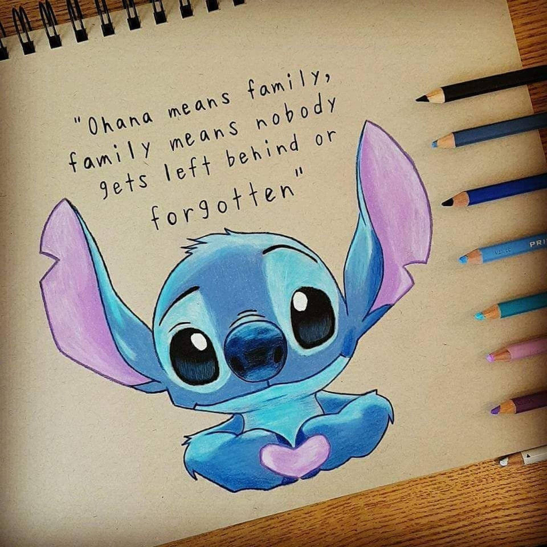 Stitch Ohana Wallpaper
