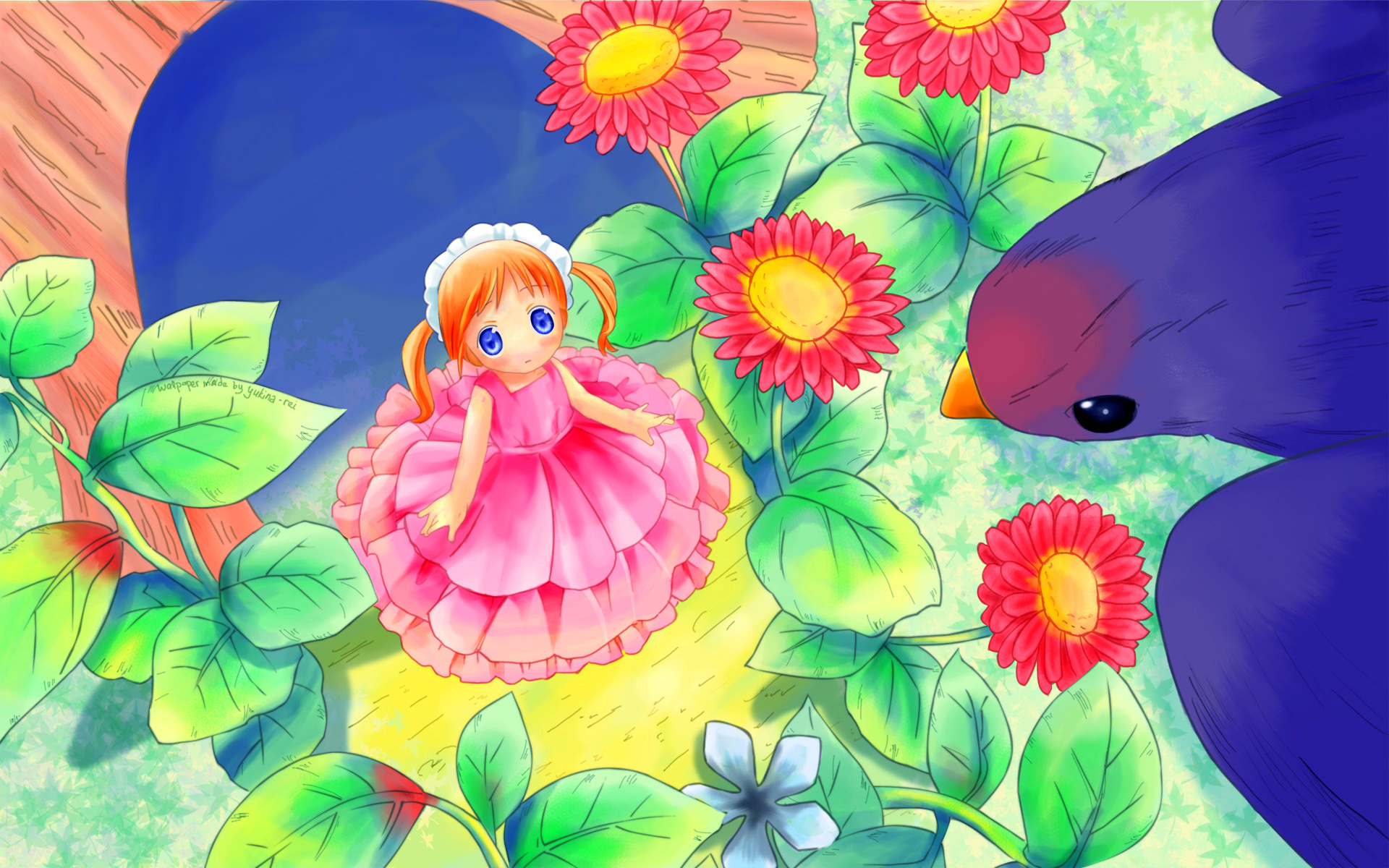 Tags Anime Thumbelina Wallpaper Pink Dress Tiny Person