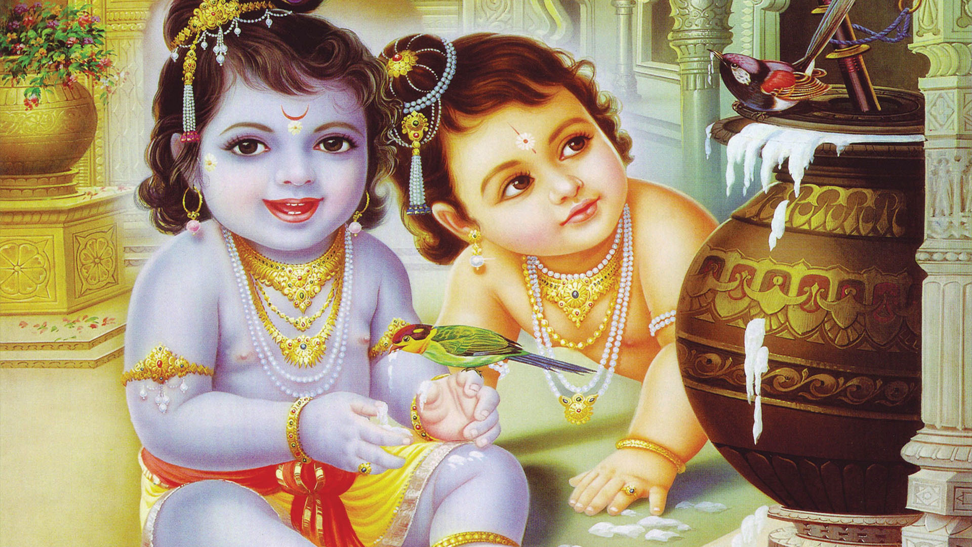 Little Krishna Balarama Images Hindu Gods and Goddesses