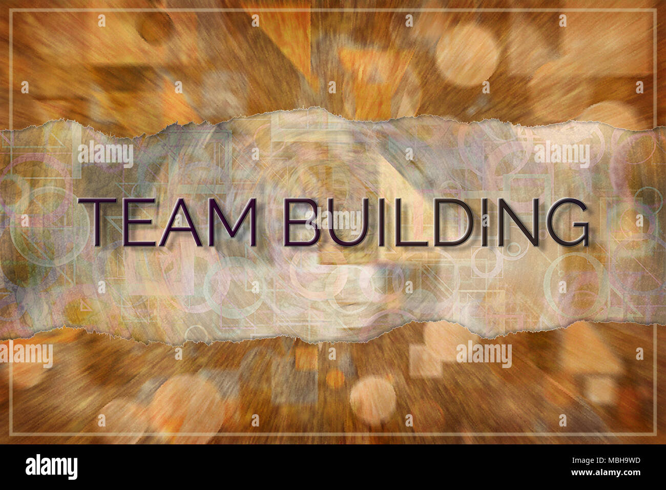 Team Building Business Conceptual With Colorful Background For